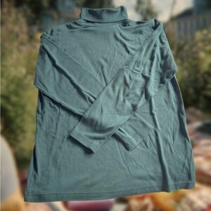 Classic Women's Mock Neck Sweater in Teal